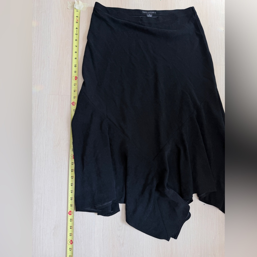 Larry Levine Black Pencil Skirt with Stretch Waistband